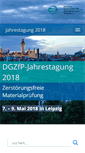 Mobile Screenshot of jahrestagung.dgzfp.de